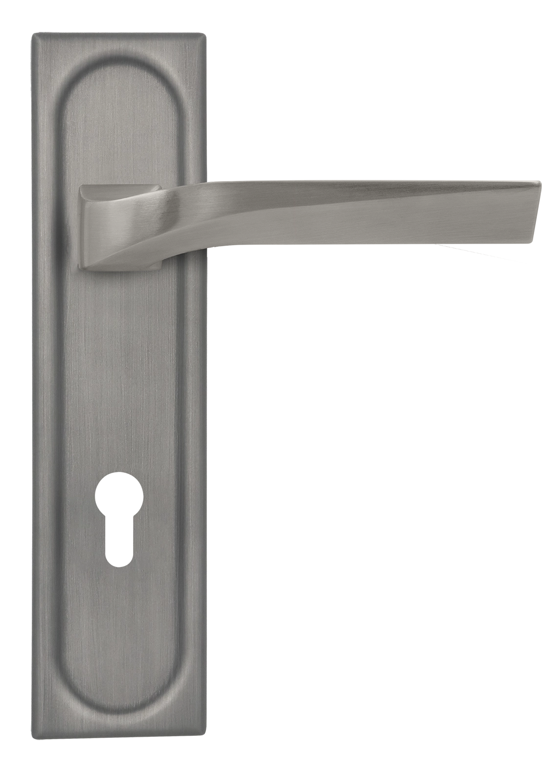 Ручка дверная WD CONCERT HALL PLS KH WF на планке под ключевой цилиндр, цвет Зимняя стужа/Winter Frost фото купить Махачкала