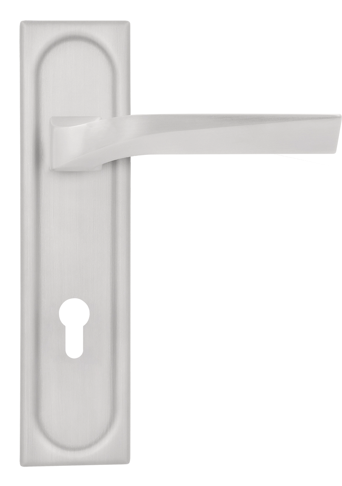 Ручка дверная WD CONCERT HALL PLS KH SSW на планке под ключевой цилиндр, цвет Стокгольмский снегопад/Stockholm Snowfall фото купить Махачкала