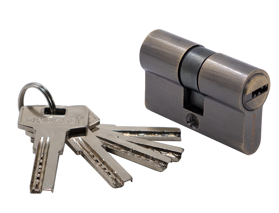 Ключевой цилиндр высокой секретности HS 50C AB (50мм), цвет античная бронза фото купить Махачкала