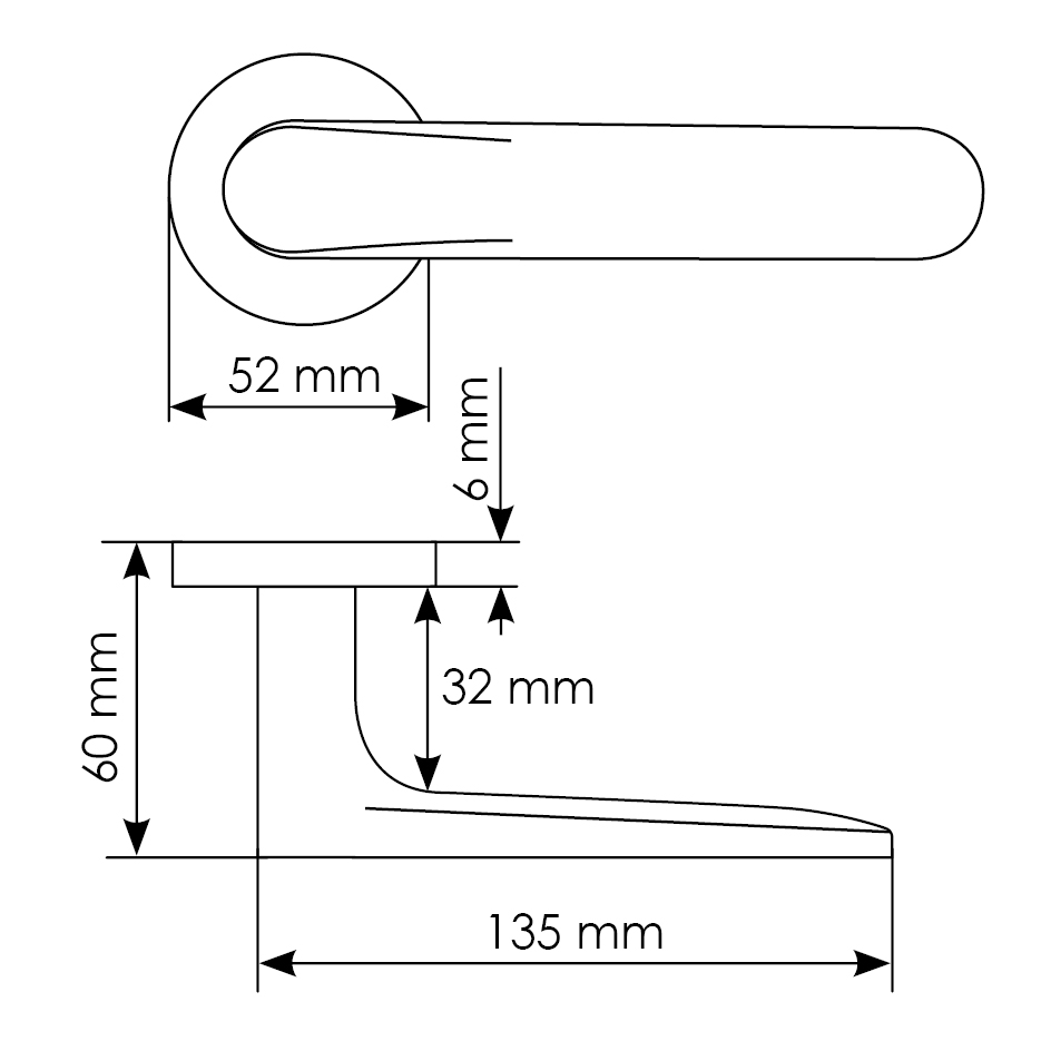 Комплект дверных ручек MH-59-R6 BL + защёлка бесшумная M1895 BL + петли врезные универсальные MSN 100X70X2.5-4BB BL (2шт), цвет черный фото купить в Махачкале