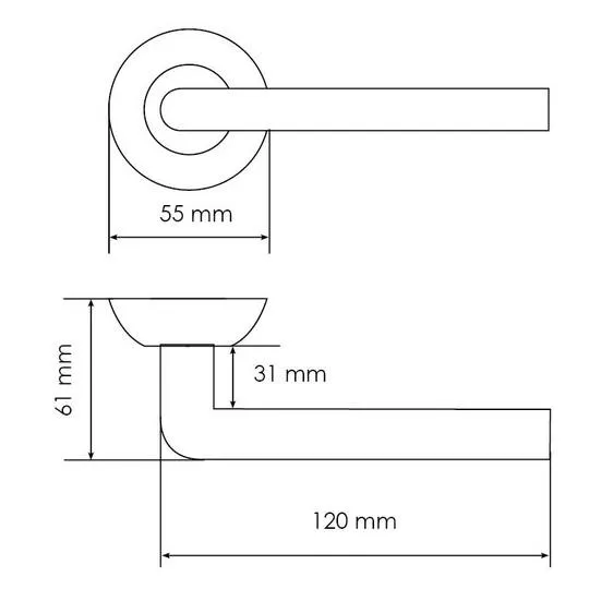 Комплект дверных ручек MH-03 BL с заверткой MH-WC BL + магнитный замок M1895 BL, цвет черный  фотомореллиМахачкала