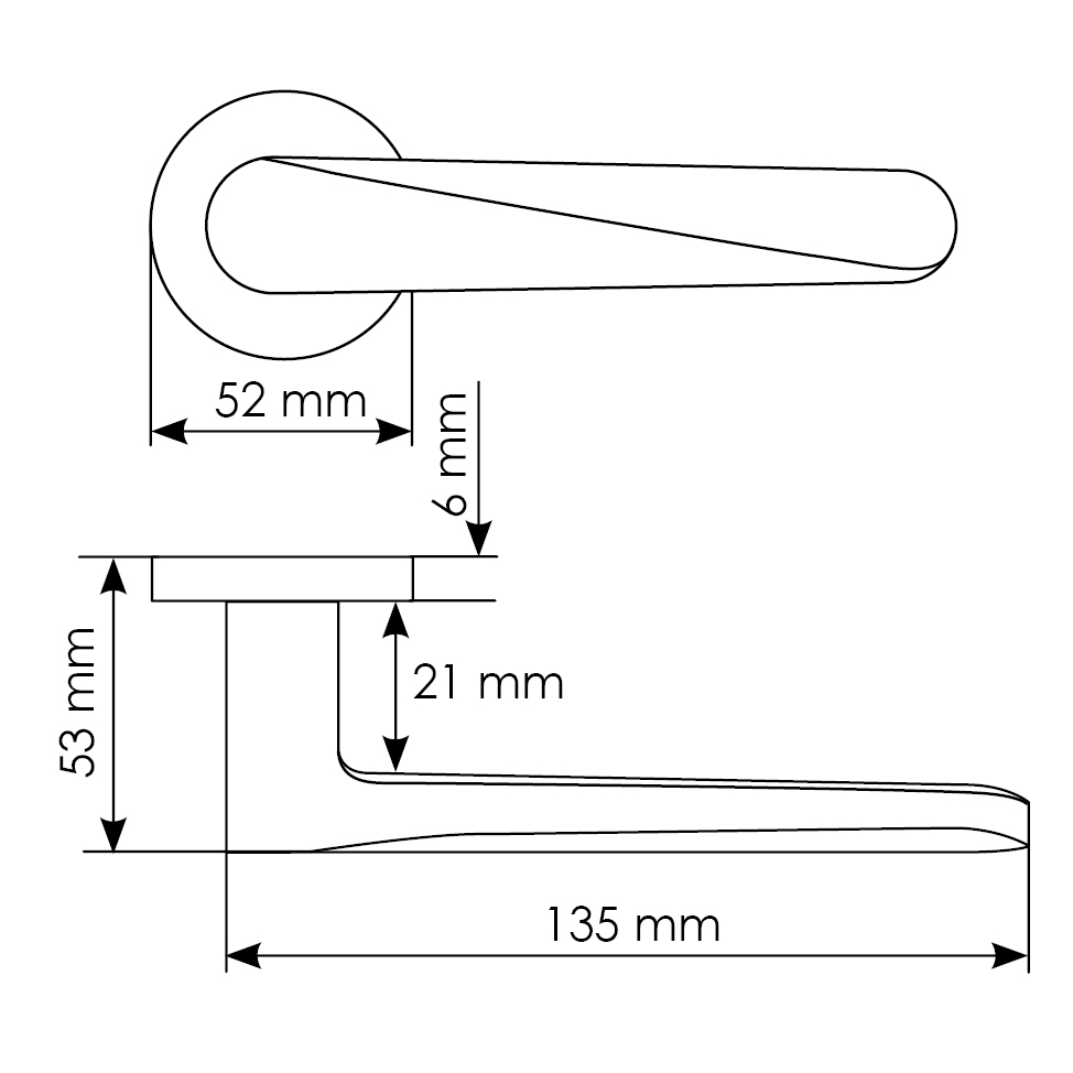 Комплект дверных ручек MH-58-R6 BL с заверткой MH-WC-R6 BL + магнитный замок M1895 BL, цвет черный фотомореллиМахачкала