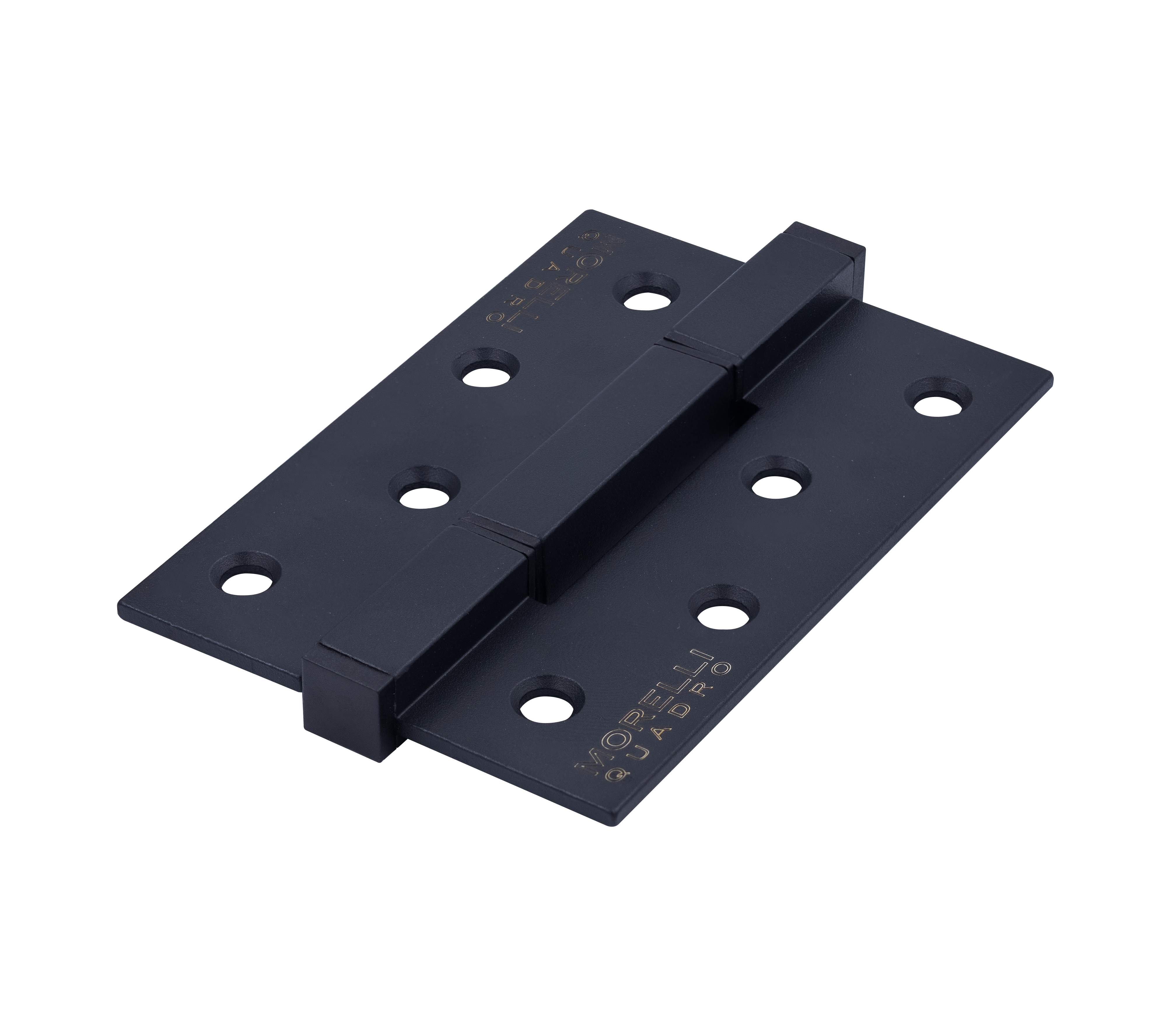 Петля алюминиевая QUADRO-2 BL без врезки на квадратной оси, цвет черный фото купить Махачкала
