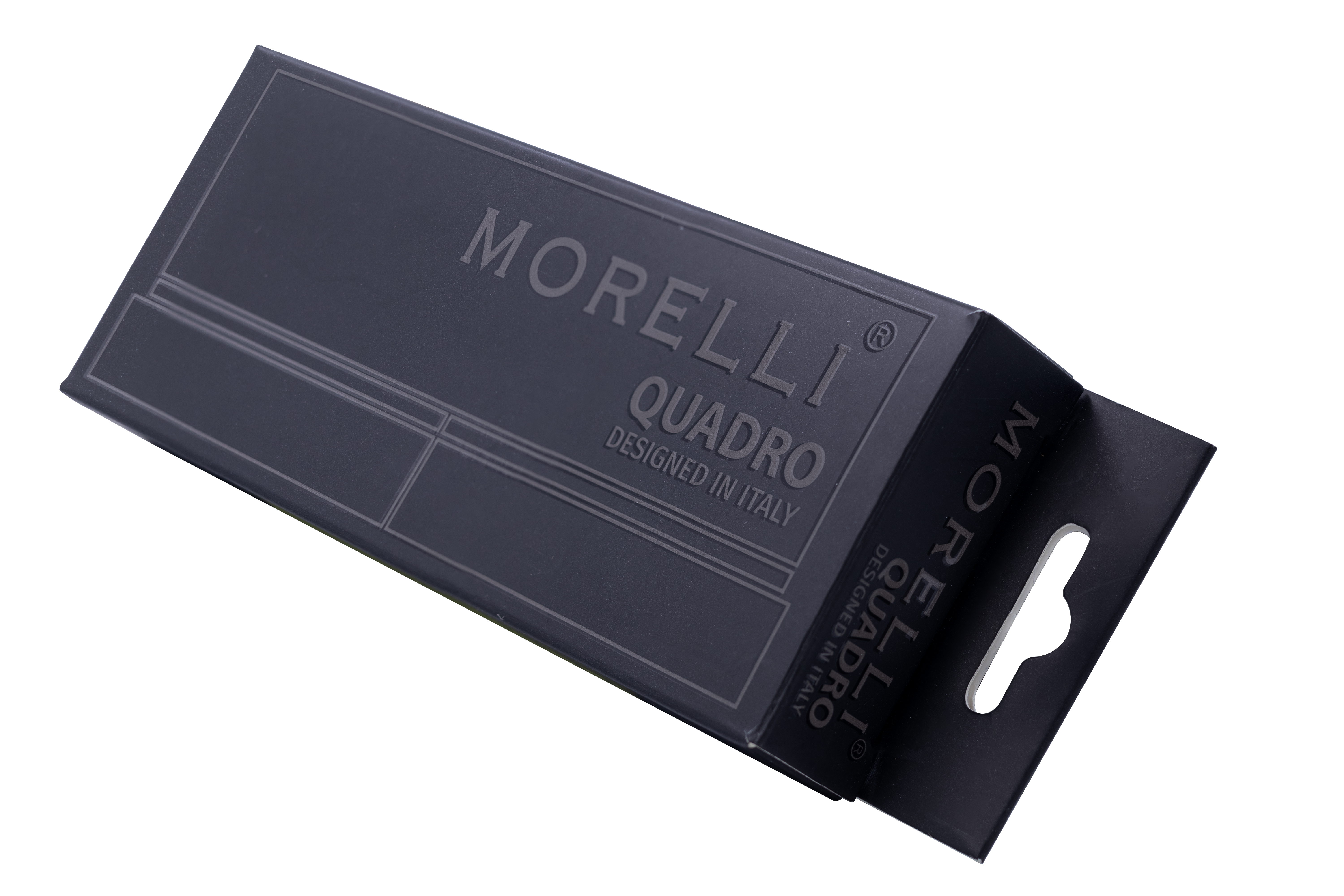 Петля алюминиевая QUADRO-2 BL без врезки на квадратной оси, цвет черный фото morelli Махачкала