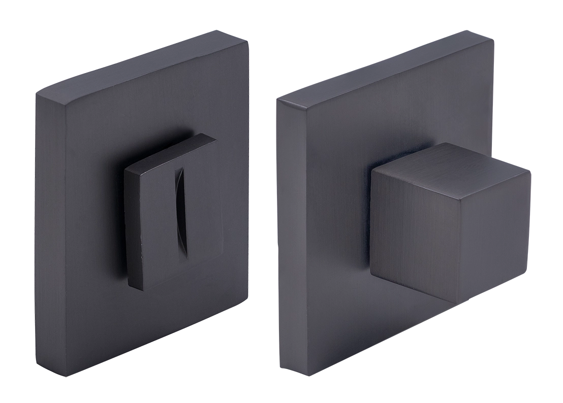 Завертка сантехническая MH-WC-S6 GR на квадратной розетке цвет графит, ЦАМ фото купить Махачкала