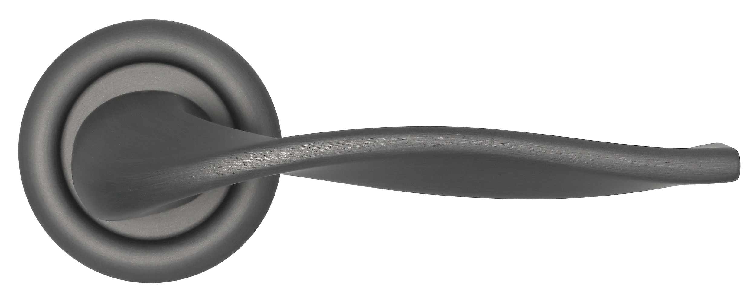 Ручка дверная SKYSCRAPER R7 SST на круглой розетке, цвет Летняя гроза/Summer Storm фото купить в Махачкале