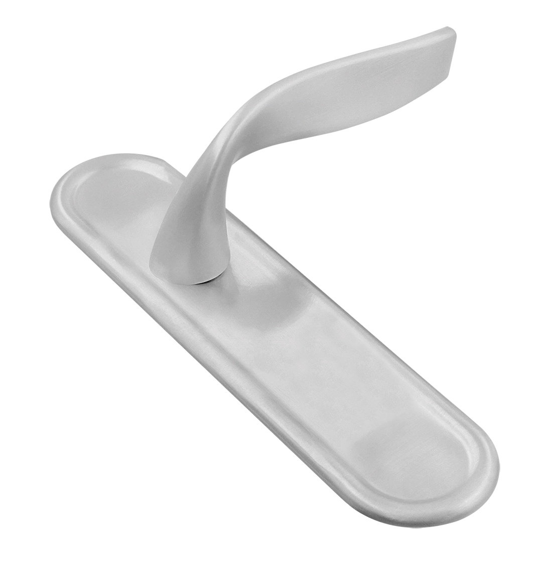 Ручка дверная SKYSCRAPER PLR SSW на планке, цвет Стокгольмский снегопад/Stockholm Snowfall фото купить Махачкала