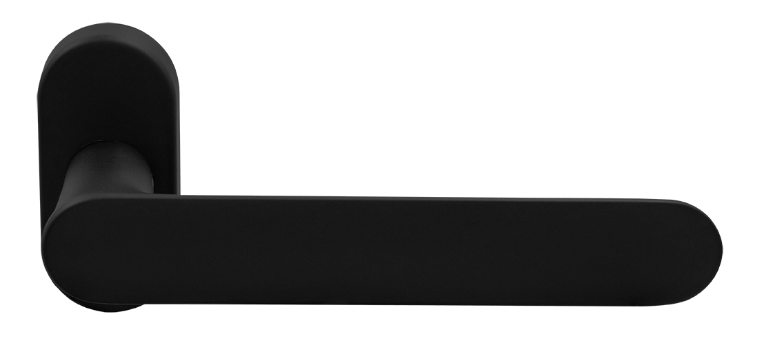 Ручка оконная LE BOAT W1 NERO-ST на прямоугольной розетке, цвет черный soft-touch, латунь фото morelli Махачкала