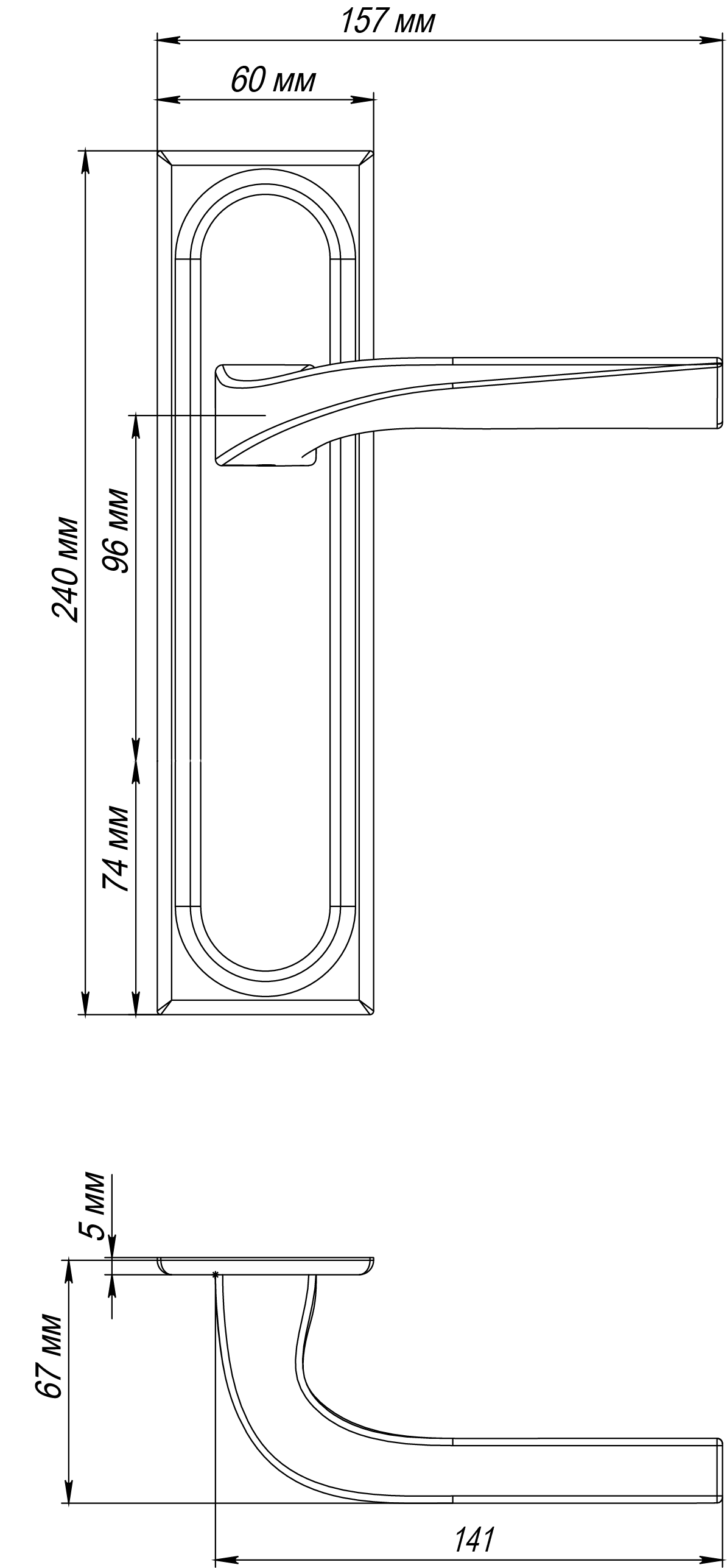 Ручка дверная WD CONCERT HALL PLS SSW на планке, цвет Стокгольмский снегопад/Stockholm Snowfall фото фурнитура Махачкала