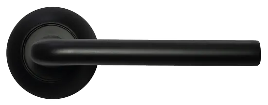 КОЛОННА, ручка дверная MH-03 BL, цвет - черный фото купить в Махачкале