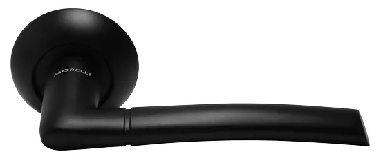 ПИЗА, ручка дверная MH-06 BL, цвет - черный фото купить Махачкала