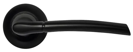 ПИЗА, ручка дверная MH-06 BL, цвет - черный фото купить в Махачкале