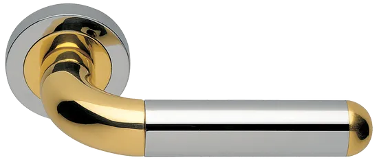 GAVANA R2 COT, ручка дверная, цвет - глянцевый хром/золото фото купить Махачкала