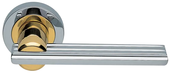 ORCHIDEA R2 COT, ручка дверная, цвет - глянцевый хром/золото фото купить Махачкала