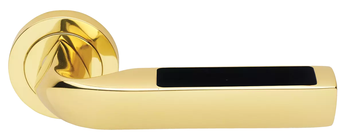 MATRIX-2 R2 OTL/NERO, ручка дверная, цвет -  золото/черный фото купить Махачкала