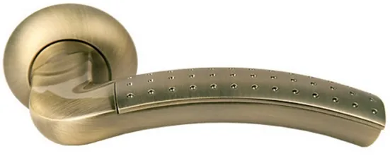 ПАЛАЦЦО, ручка дверная MH-02P MAB/AB, цвет бронза/ант.бронза, с перфорацией фото купить Махачкала