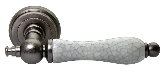MART, ручка дверная MH-42-CLASSIC OMS/GR, цвет - старое мат.серебро/серый фото купить Махачкала