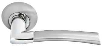 ПИЗА, ручка дверная MH-06 SN/CP, цвет - бел. никель/хром