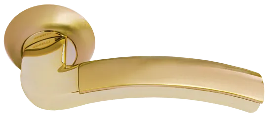 ПАЛАЦЦО, ручка дверная MH-02 SG/GP, цвет - мат.золото/золото фото купить Махачкала