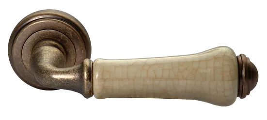 UMBERTO, ручка дверная MH-41-CLASSIC OMB/CH, цвет-старая мат.бронза/шампань фото купить Махачкала