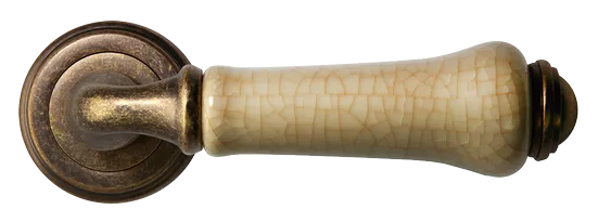 UMBERTO, ручка дверная MH-41-CLASSIC OMB/CH, цвет-старая мат.бронза/шампань фото купить в Махачкале
