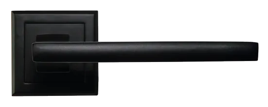 PANTS, ручка дверная на квадратной накладке MH-35 BL-S, цвет - черный фото купить в Махачкале