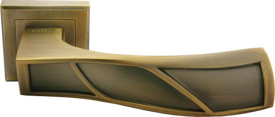 КРЫЛЬЯ, ручка дверная MH-33 COF-S, на квадратной накладке, цвет - кофе фото купить Махачкала