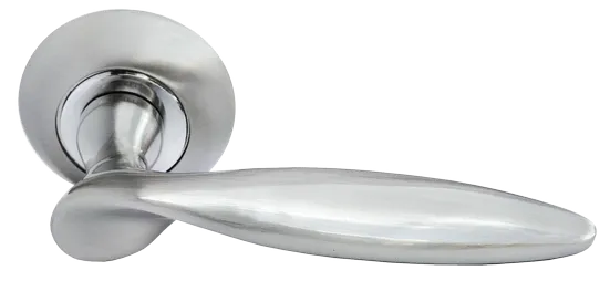 КУПОЛ, ручка дверная MH-09 SN, цвет - белый никель фото купить Махачкала