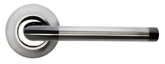 КОЛОННА, ручка дверная MH-03 SN/BN, цвет - бел. никель/черн. никель фото купить в Махачкале