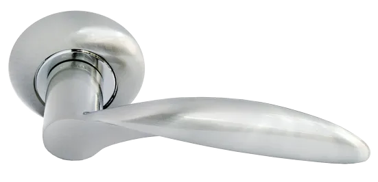 ПОРТАЛ, ручка дверная MH-07 SN, цвет - белый никель фото купить Махачкала