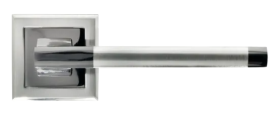 PANTS, ручка дверная MH-35 SN/BN-S, на квадратной накладке, цвет - бел. никель/черн. никель фото купить в Махачкале