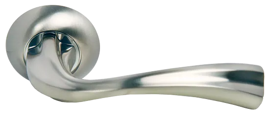 СОН, ручка дверная MH-15 SN/CP, цвет - бел.никель/хром фото купить Махачкала
