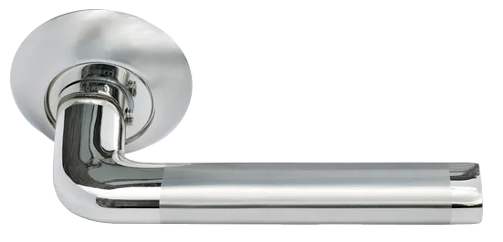 КОЛОННА, ручка дверная MH-03 SN/CP, цвет - бел. никель/хром фото купить Махачкала