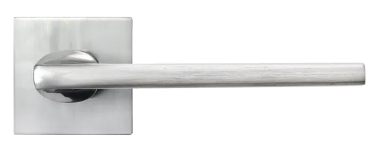 KAFFEE, ручка дверная на квадратной накладке MH-50-S6 SC, цвет - матовый хром фото купить в Махачкале
