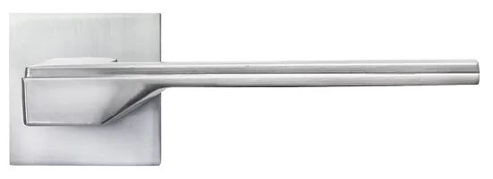 PIERRES, ручка дверная на квадратной накладке MH-49-S6 SC, цвет - матовый хром фото купить в Махачкале