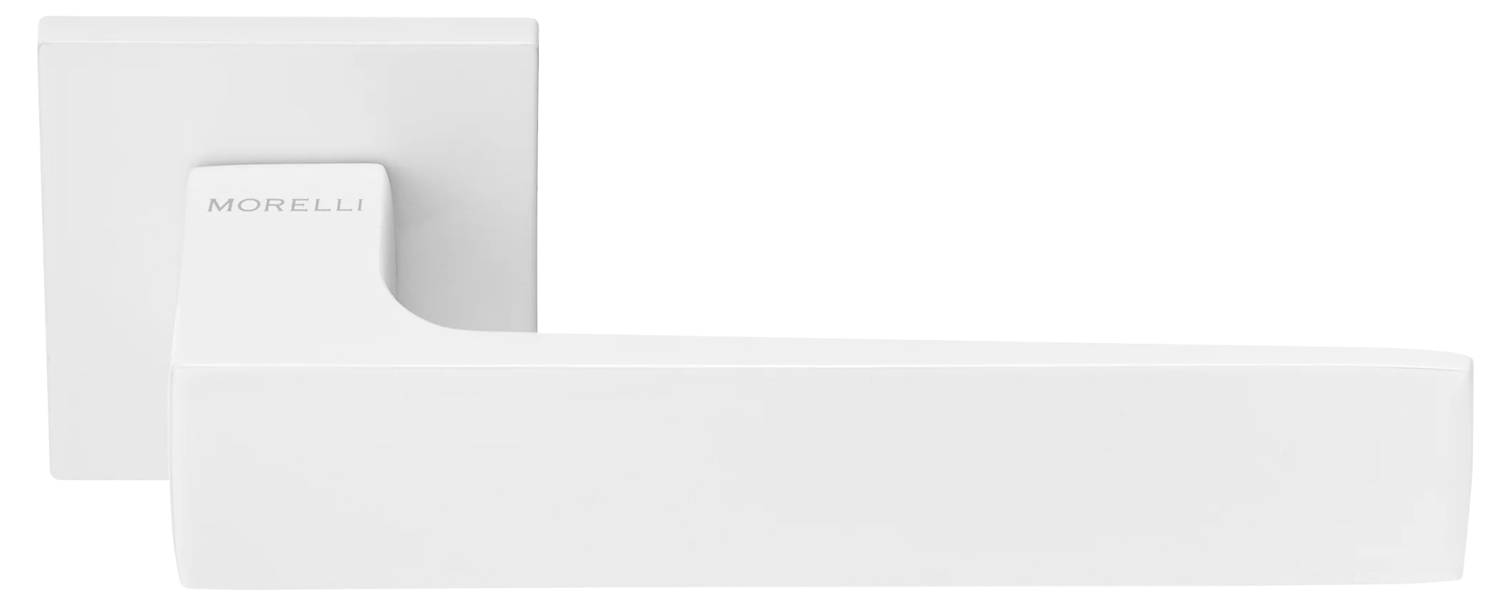 MIRA, ручка дверная на квадратной розетке MH-54-S6 W, цвет - белый фото купить Махачкала