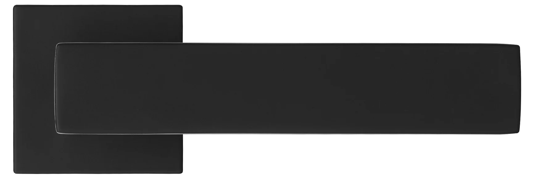 MIRA, ручка дверная на квадратной розетке MH-54-S6 BL, цвет - черный фото купить в Махачкале