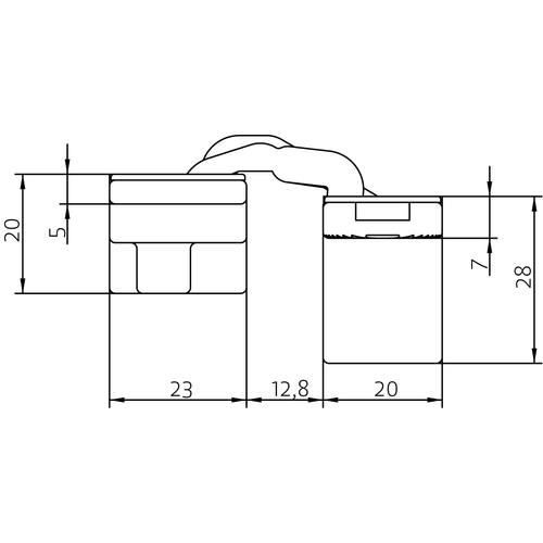 HH-19 B, скрытая петля, цвет - черный фото morelli Махачкала