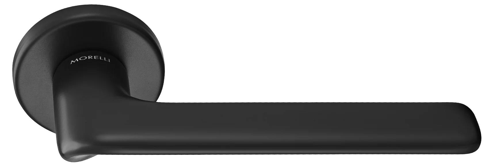 TOMORROW R5 NERO, ручка дверная на розетке 7мм, цвет -  черный фото купить Махачкала