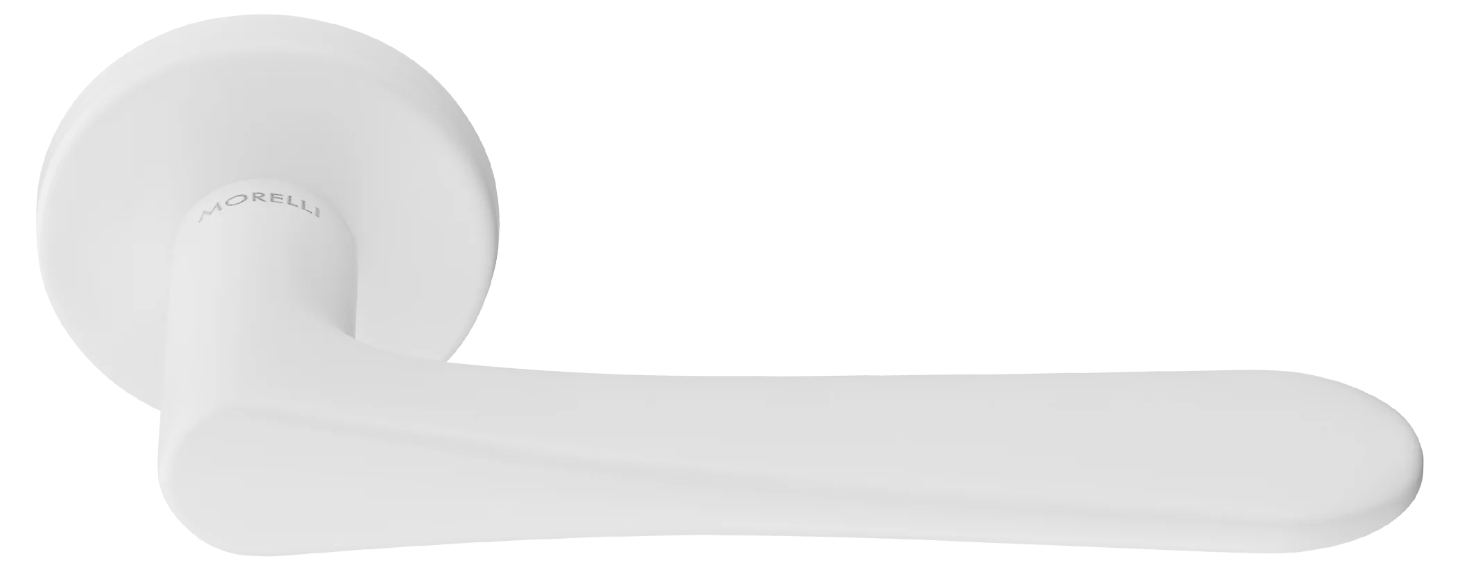 AULA R5 BIA, ручка дверная на розетке 7мм, цвет -  белый фото купить Махачкала