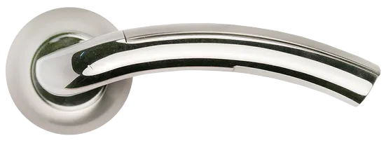 ПАЛАЦЦО, ручка дверная MH-02 SN/CP, цвет - бел. никель/хром фото купить в Махачкале
