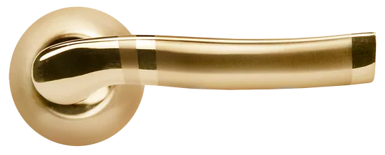 ФОНТАН, ручка дверная MH-04 SG/GP, цвет - мат.золото/золото фото купить в Махачкале