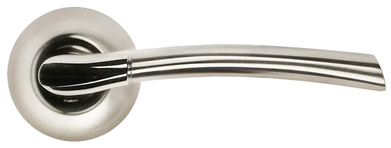 ПИЗА, ручка дверная MH-06 SN/CP, цвет - бел. никель/хром фото купить в Махачкале