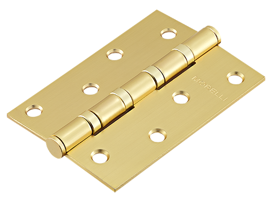 Петля стальная универсальная, MS 100X70X2.5-4BB MSG, 1шт., цвет -  мат. сатинированное золото фото купить Махачкала