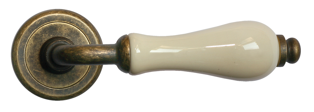 CERAMICA, ручка дверная CC-3 OBA/CHAMP, цвет - античная бронза/шампань фото купить в Махачкале