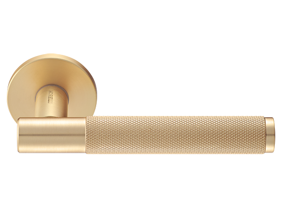 Ручка дверная "AZRIELI" на круглой розетке 6 мм, MH-57-R6T MSG, цвет - мат. сатинированное золото фото купить Махачкала