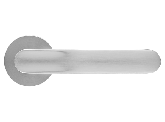 GARAK ручка дверная на круглой розетке 6 мм, MH-59-R6 MSC, цвет - мат. сатинированный хром фото купить в Махачкале