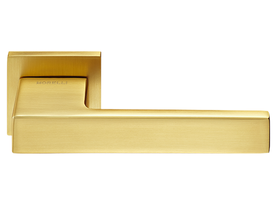 LOT ручка дверная на квадратной розетке 6 мм MH-56-S6 MSG, цвет - мат.сатинированное золото фото купить Махачкала